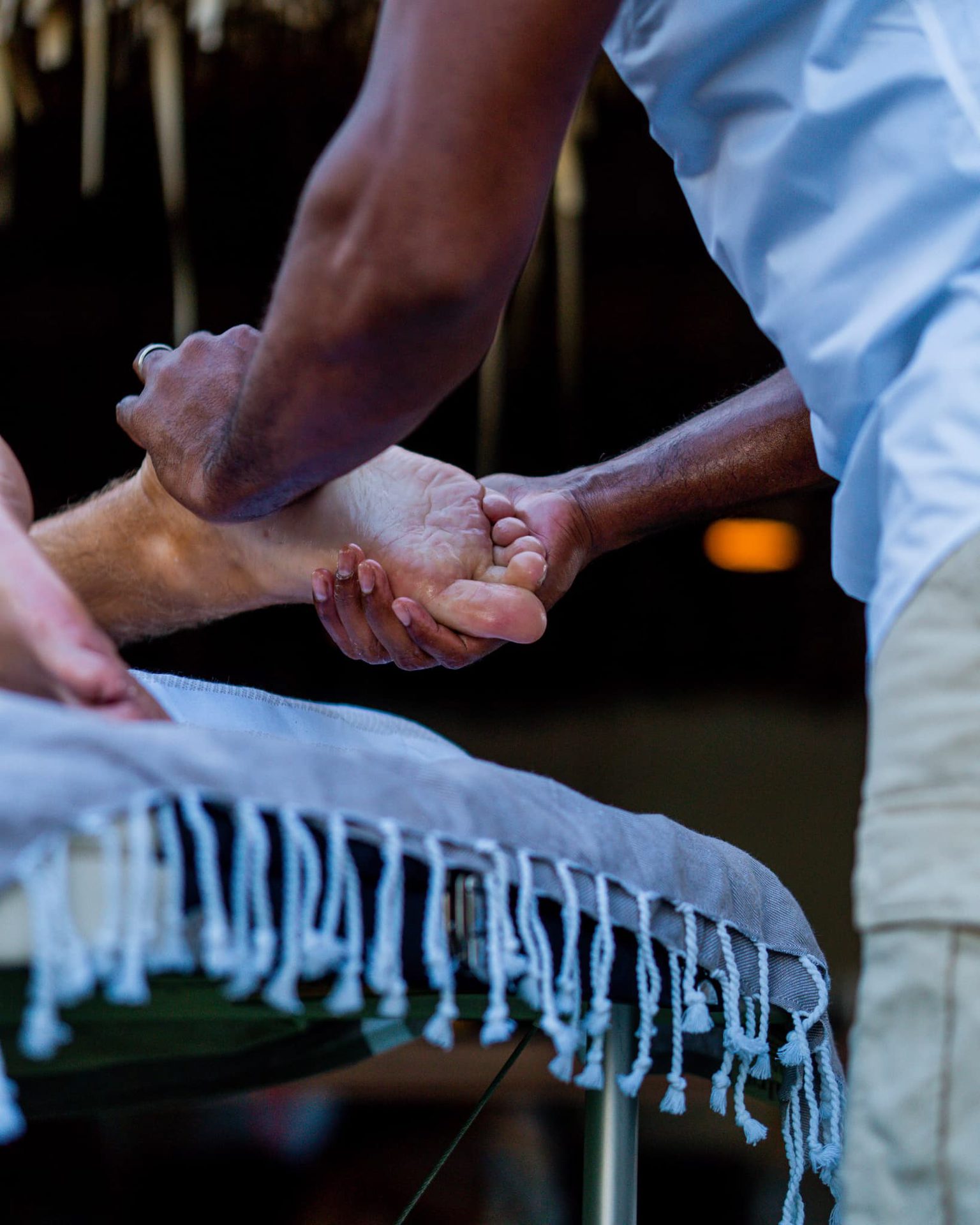 A foot massage